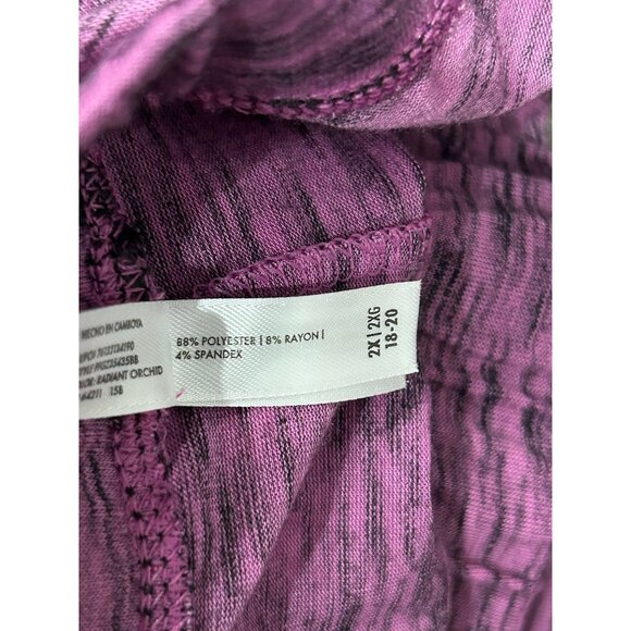 George NWT Womens Radiant Orchid Heathered Lounge Pants Sz 2X - Picture 5 of 11